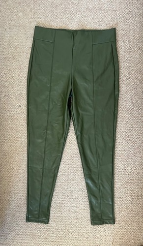 Womens green faux leather pvc - leather,