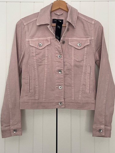 Pink denim jacket uk - m&s, 6